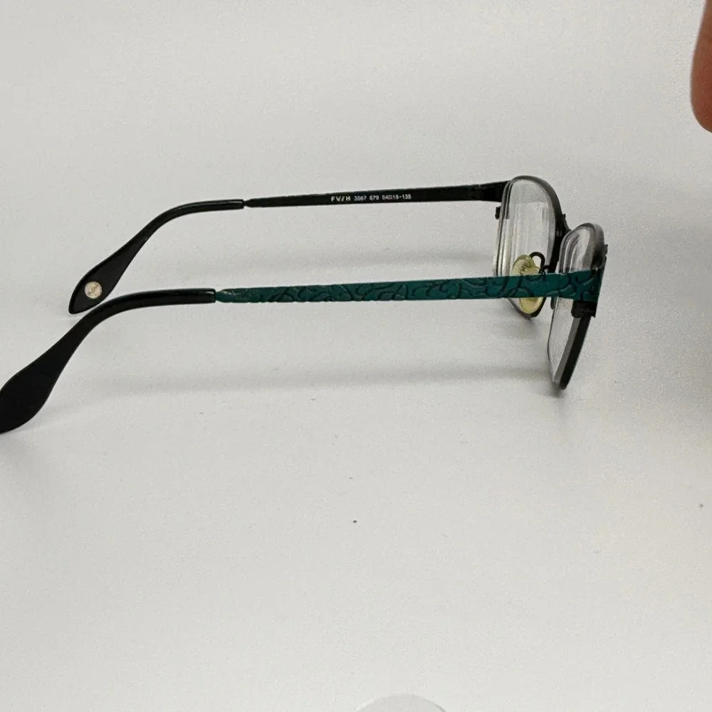 FYSH UK Urban Eyewear 3567 679 Teal Black Rectangular Eyeglasses 54-15-135 22096
